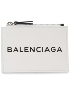 визитница с логотипом на молнии Balenciaga