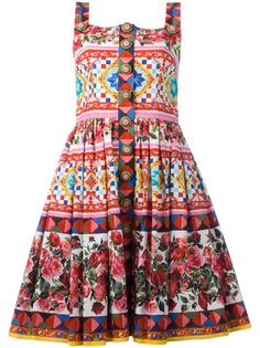 платье с узором Majolica Dolce & Gabbana