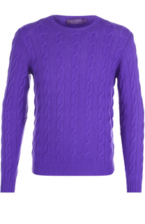Кашемировый джемпер фактурной вязки Ralph Lauren