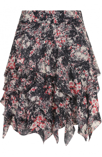 Мини-юбка с оборками и принтом Isabel Marant Etoile