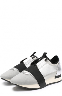 Комбинированные кроссовки Race с эластичной лентой Balenciaga