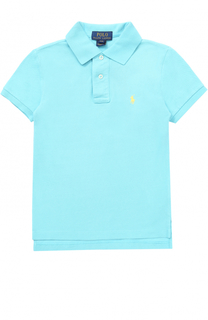 Хлопковое поло с логотипом бренда Polo Ralph Lauren