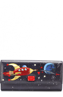 Кожаный кошелек с принтом с клапаном Dolce &amp; Gabbana