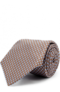 Шелковый галстук с узором Kiton