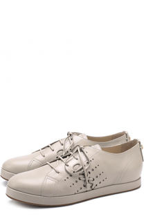 Кожаные ботинки на шнуровке Giorgio Armani