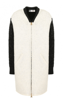 Вязаное пальто с V-образным вырезом Lanvin