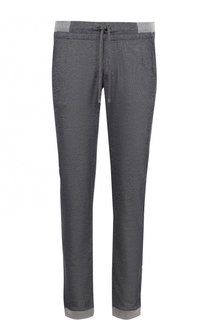 Хлопковые брюки прямого кроя с поясом на кулиске Capobianco