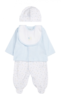 Пижама в комплекте с шапкой и нагрудником Kissy Kissy