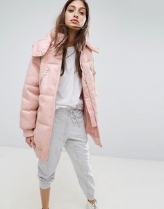 Дутая куртка ASOS Premium - Розовый