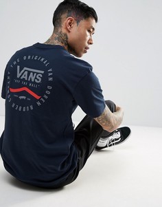 Синяя футболка Vans Original - Синий