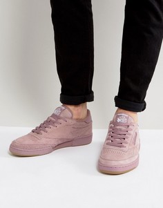 Фиолетовые кроссовки Reebok Club C 85 SG BD6074 - Фиолетовый
