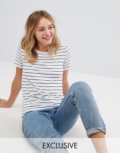 Топ в полоску Monki - Синий