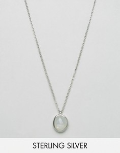 Серебряное ожерелье с лунным камнем Carrie Elizabeth - Серебряный