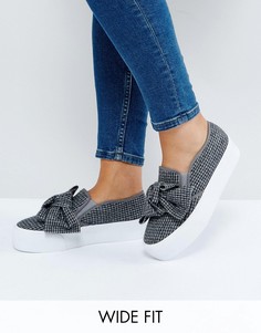 Кроссовки для широкой стопы с бантом ASOS DISCOVERY - Мульти