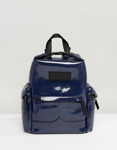 Кожаный мини-рюкзак Hunter Original Aurora Borealia - Темно-синий