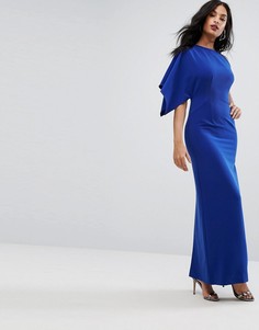 Структурированное платье на одно плечо AQ/AQ - Синий