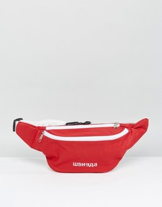 Красная сумка-кошелек на пояс с надписью на русском языке Granted - Красный