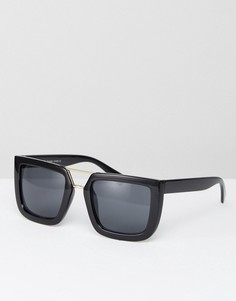 Черные солнцезащитные очки в квадратной оправе 7x - Черный
