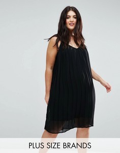 Плиссированное платье Lovedrobe - Черный
