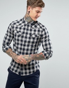Рубашка в клетку в стиле вестерн Wrangler - Черный