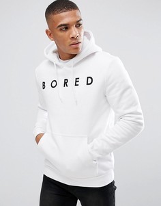 YOURTURN Hoodie With Bored Print - Черный
