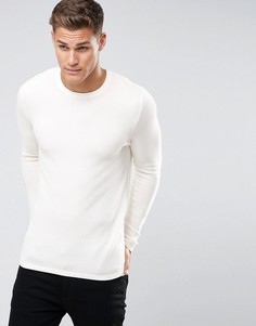 Джемпер из вафельного трикотажа Jack & Jones - Кремовый