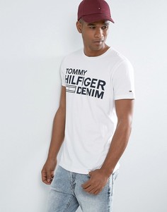 Белая футболка с логотипом Tommy Hilfiger Denim - Белый