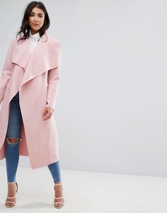 Розовое свободное пальто Missguided - Розовый