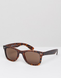 Солнцезащитные очки в черепаховой оправе Burton Menswear - Коричневый