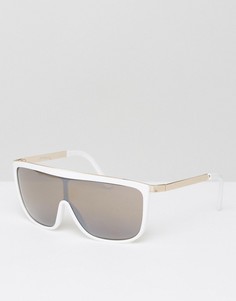 Солнцезащитные очки в оправе с прямым верхом Jeepers Peepers - Белый