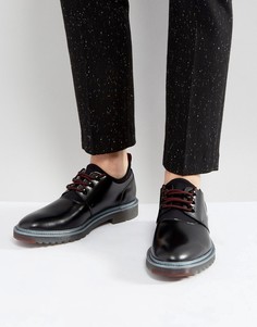 Черные кожаные туфли на шнуровке HUGO by Hugo Boss Pure - Черный