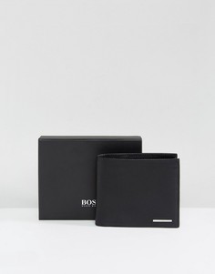 Черный кожаный бумажник BOSS by Hugo Boss Ruben - Черный