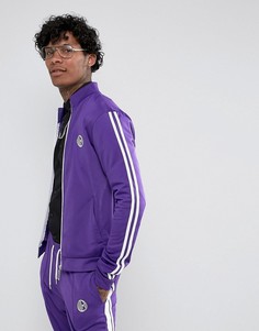 Фиолетовая спортивная куртка с полосками Jaded London - Фиолетовый