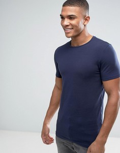 Облегающая футболка Burton Menswear - Темно-синий