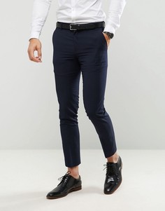 Темно-синие узкие брюки Burton Menswear - Темно-синий