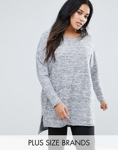 Тонкий трикотажный джемпер Junarose - Серый