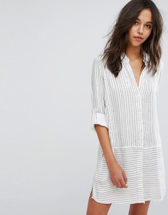 Ночная рубашка в клетку DKNY - Белый