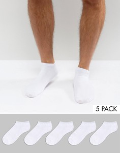 Набор из 5 пар спортивных носков Jack & Jones - Белый