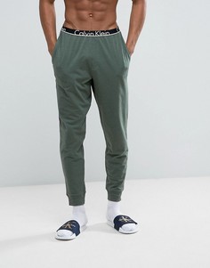 Узкие джоггеры с манжетами Calvin Klein - Зеленый