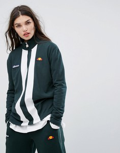 Свитшот с молнией и полосами Ellesse - Зеленый