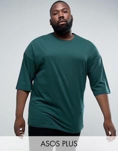 Зеленая оверсайз-футболка ASOS PLUS - Зеленый