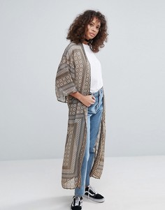Кимоно с принтом пейсли Glamorous - Коричневый