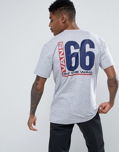 Серая футболка с принтом на спине Vans VA36FHATH - Серый