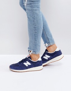 Темно-синие сетчатые кроссовки на каучуковой подошве New Balance 420 - Темно-синий