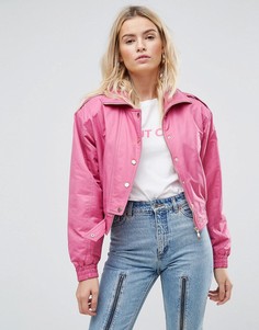 Розовый бомбер в стиле 80-х ASOS - Розовый