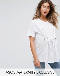 Туника с люверсами ASOS Maternity - Белый