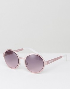 Круглые солнцезащитные очки с затемненными линзами Miss KG - Розовый