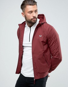 Бордовая куртка с капюшоном Fred Perry Brentham - Красный