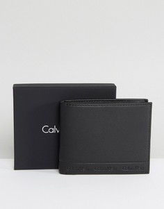 Кожаный бумажник Calvin Klein Arthur 6CC - Черный