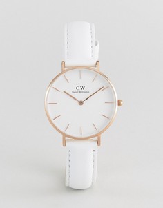 Часы с белым кожаным ремешком Daniel Wellington DW00100189 32мм - Белый